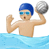 🤽🏼 person playing water polo: medium-light skin tone display on Samsung